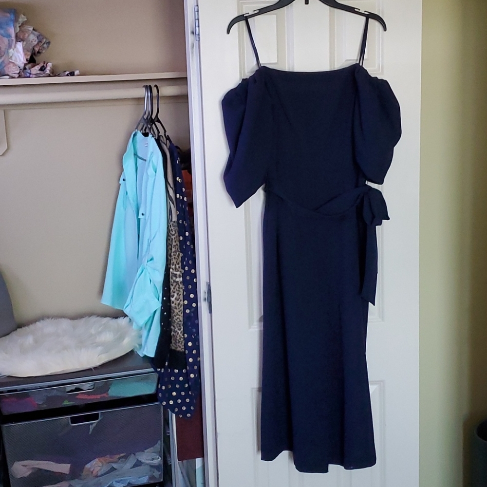 Navy Blue Romper , size 6